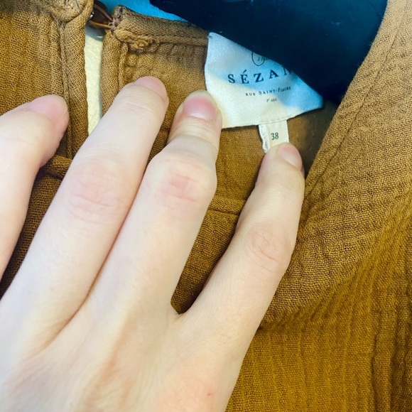 Sézane Ester Blouse in Coffee - Picture 7 of 11